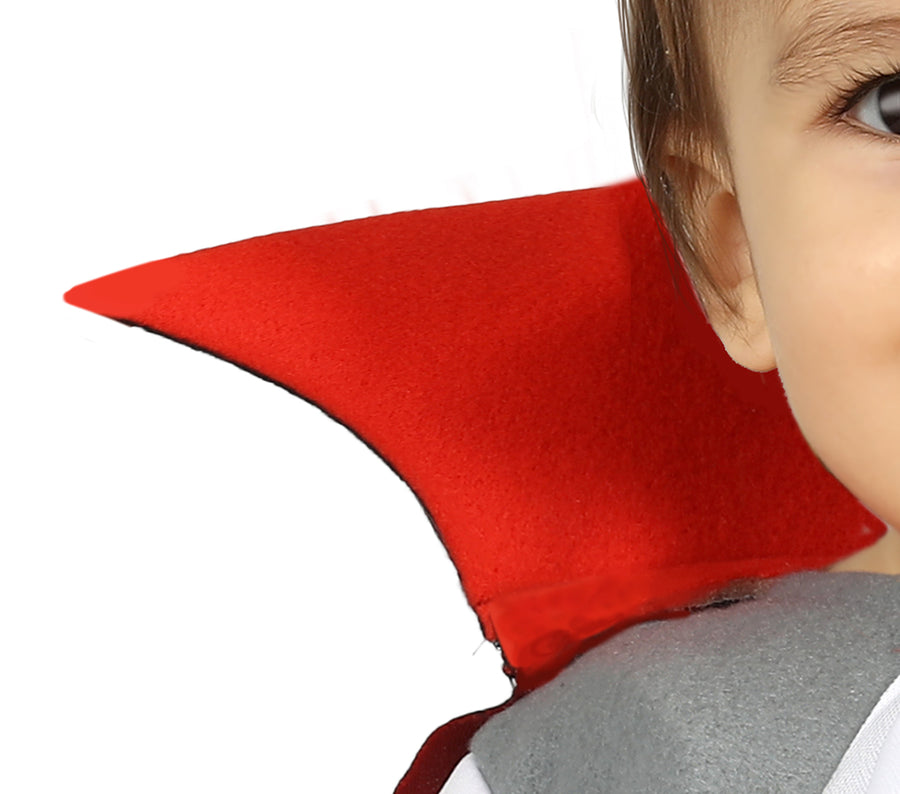 GP76066 – Vampir Halloween Kinderkostüm Blutsauger Umhang – Größe: 74/80 – Farbe: Schwarz, Ansicht 2