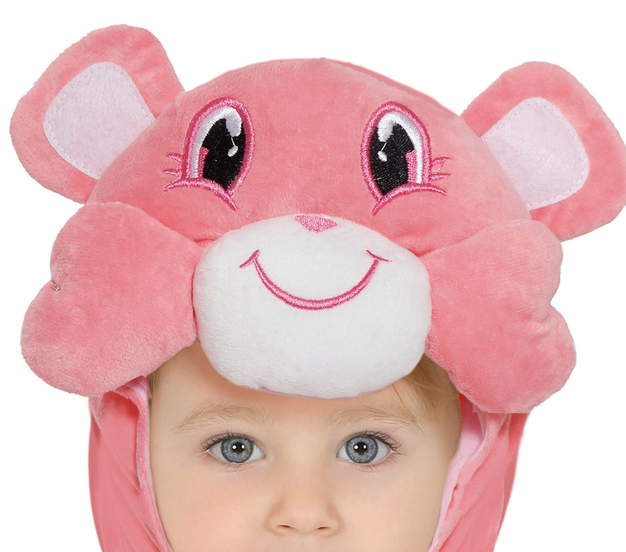 GP76070 – Bär Regenbogen Baby Overall Kapuzenkostüm – Größe: 74/80 – Farbe: Pink, Ansicht 2