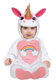 Einhorn Kostüm für Babys mit Kapuze weiß, Bild 1
