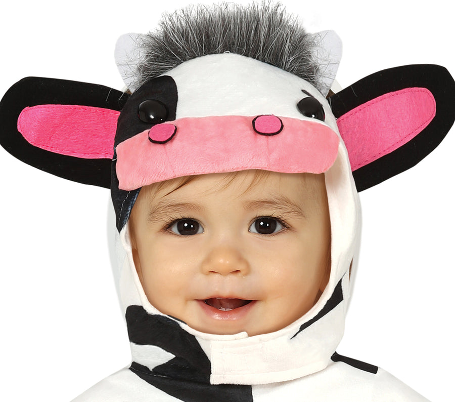 GP76086 – Tierkarneval Kuh Einteiler Baby Kostümspiel – Größe: 74/80 – Farbe: Weiß, Ansicht 2