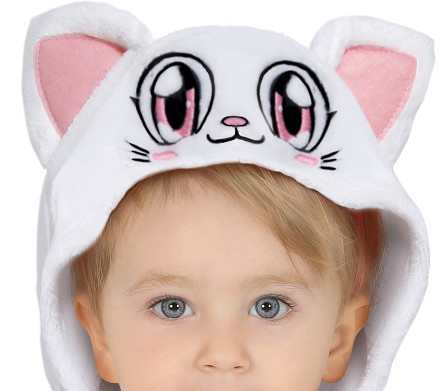 GP76088 – Katze Fledermaus Karneval Anzug – Größe: 74/80 – Farbe: Weiß, Ansicht 2