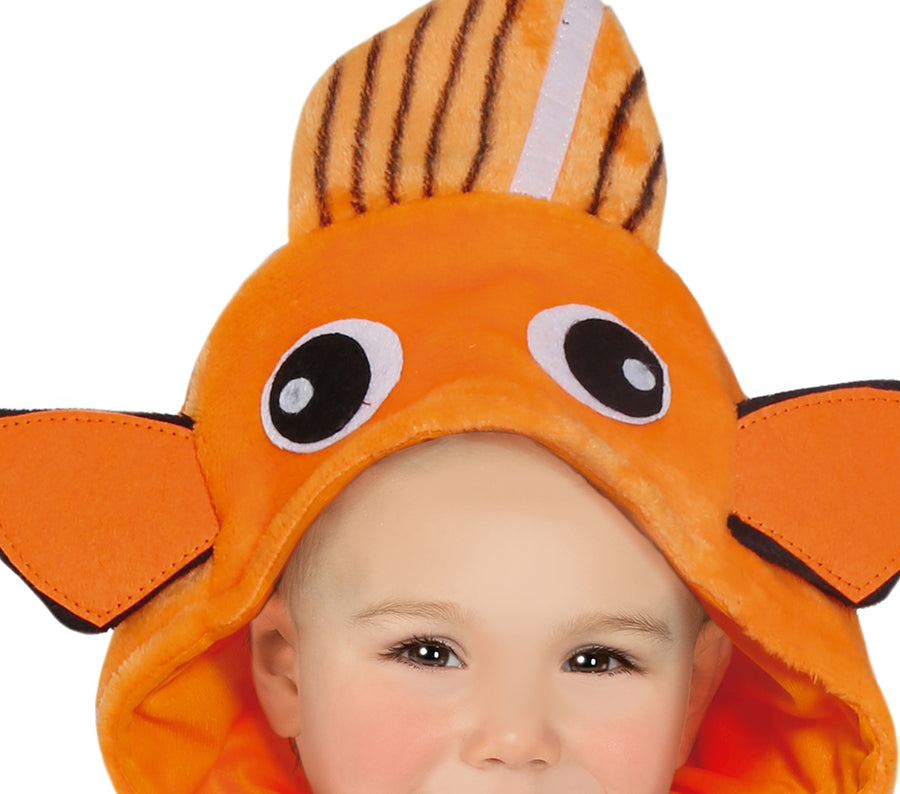 GP76090 – Meeresbewohner Faschingskostüm Fisch – Größe: 74/80 – Farbe: Orange, Ansicht 2