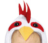 GP76094 – Huhn Kapuzenanzug Karneval Tiere – Größe: 74/80 – Farbe: Weiß