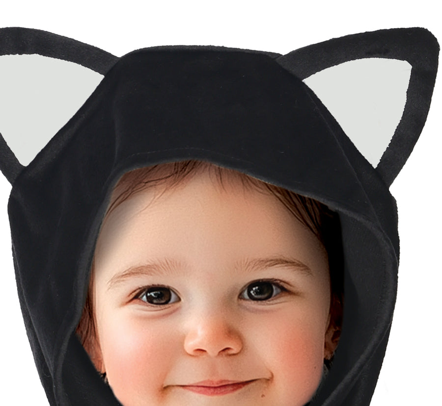 GP76098 – Tierabenteuer Katzenponcho Kostüm – Größe: 86/92 – Farbe: Schwarz, Ansicht 2