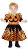 GP76100 – Halloween Kürbis Kostüm Orange Schwarz Punkte – Größe: 74/80, 86/92, 92/98 – Farbe: Orange