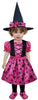 GP76102 – Hexe Halloween Kostüm Baby – Größe: 74/80, 86/92, 92/98 – Farbe: Pink