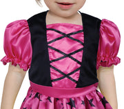 Hexenkostüm für Babys pink mit Hut, Bild 3