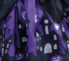 GP76106 – Hexe Halloween Kostüm Lila Schwarz – Größe: 74/80, 86/92, 92/98 – Farbe: Schwarz