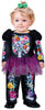 GP76114 – Blumenwelt Magisches Skelett Babykostüm – Größe: 74/80 – Farbe: Schwarz
