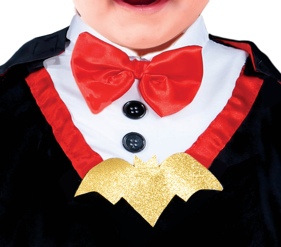 GP76118 – Vampir Halloween Baby Kostüm – Größe: 74/80 – Farbe: Schwarz, Ansicht 2