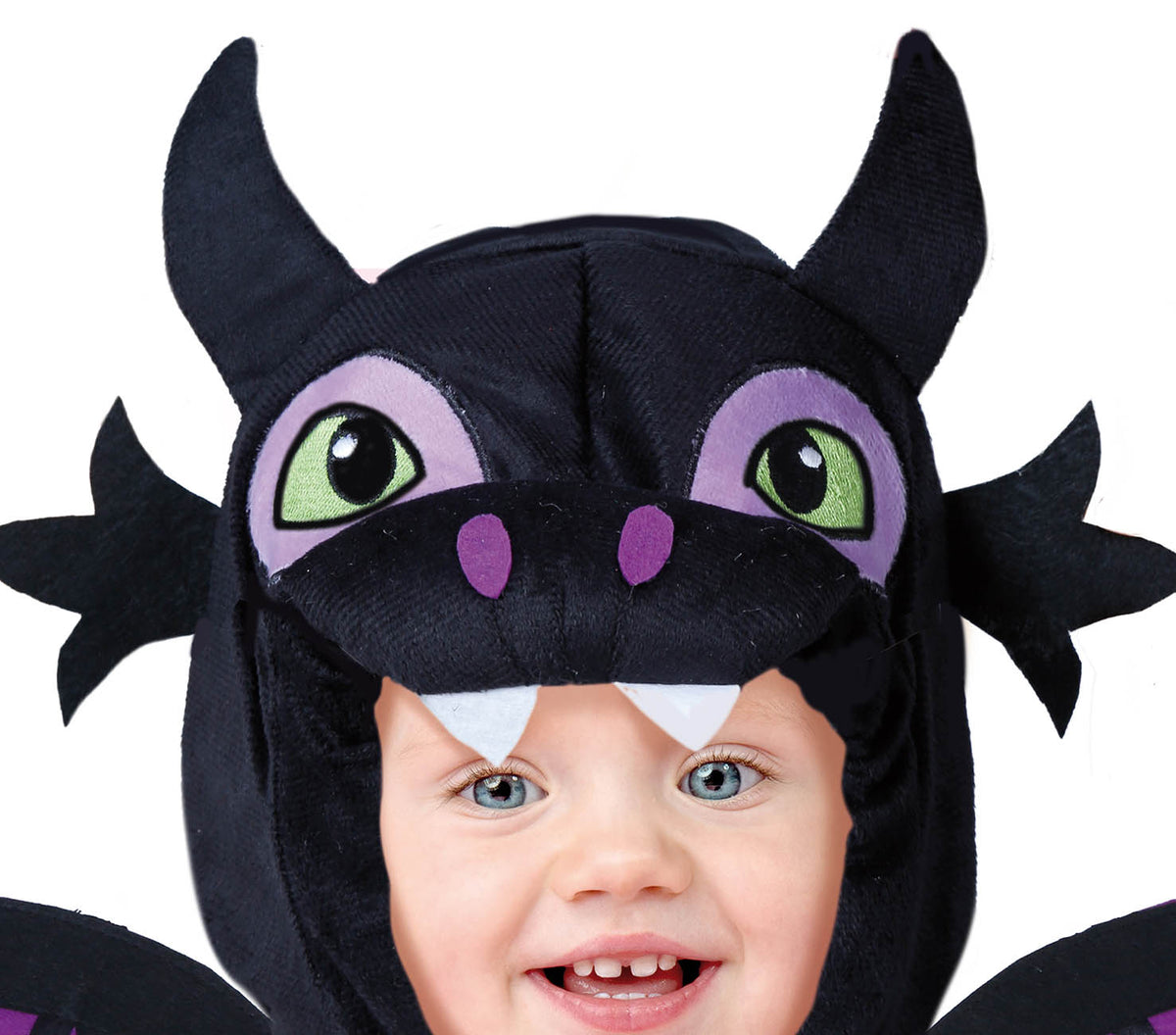 GP76124 – Drachen Jumpsuit Halloween Fantasie – Größe: 86/92 – Farbe: Schwarz