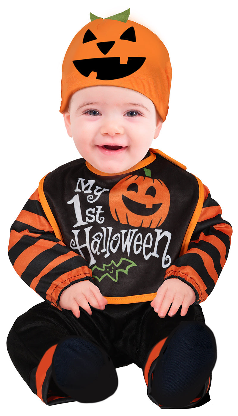 GP76126 – Halloween Kürbis Baby Outfit – Größe: 74/80 – Farbe: Schwarz