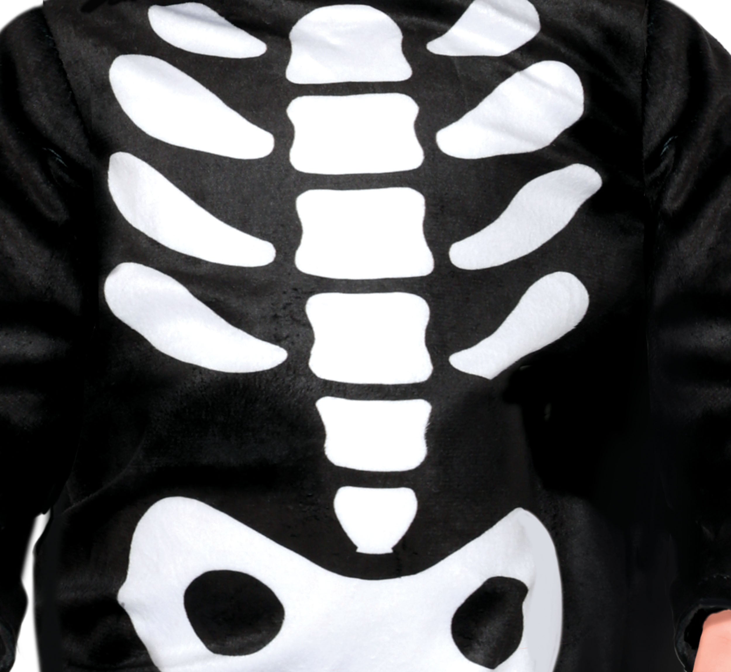 GP76136 – Skelett Hase Halloween Abenteuer – Größe: 74/80, 86/92 – Farbe: Schwarz