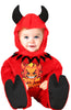 GP76138 – Dämonisches Halloween Kostüm Kapuze – Größe: 74/80, 86/92 – Farbe: Rot