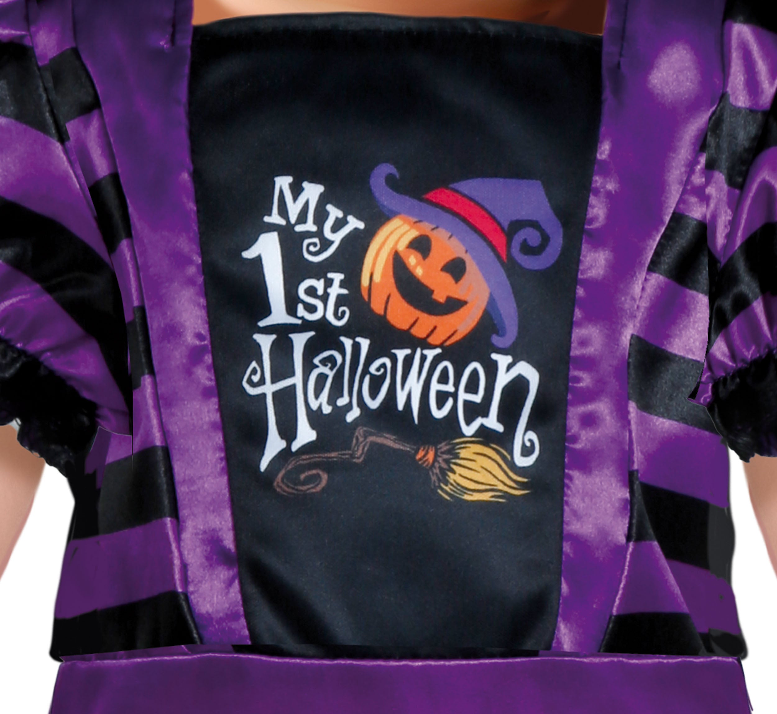GP76140 – Hexe Baby Halloween Hut Kleid Zauberhaft – Größe: 74/80, 86/92 – Farbe: Lila