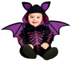GP76152 – Fledermaus Halloween Kostüm Lila Schwarz – Größe: 74/80, 86/92 – Farbe: Schwarz