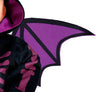 GP76152 – Fledermaus Halloween Kostüm Lila Schwarz – Größe: 74/80, 86/92 – Farbe: Schwarz
