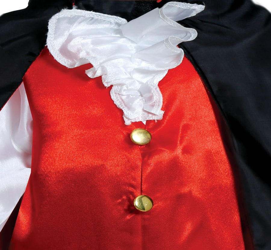 GP76156 – Vampir Halloween Baby Umhang Hemd – Größe: 74/80, 86/92 – Farbe: Schwarz, Ansicht 2