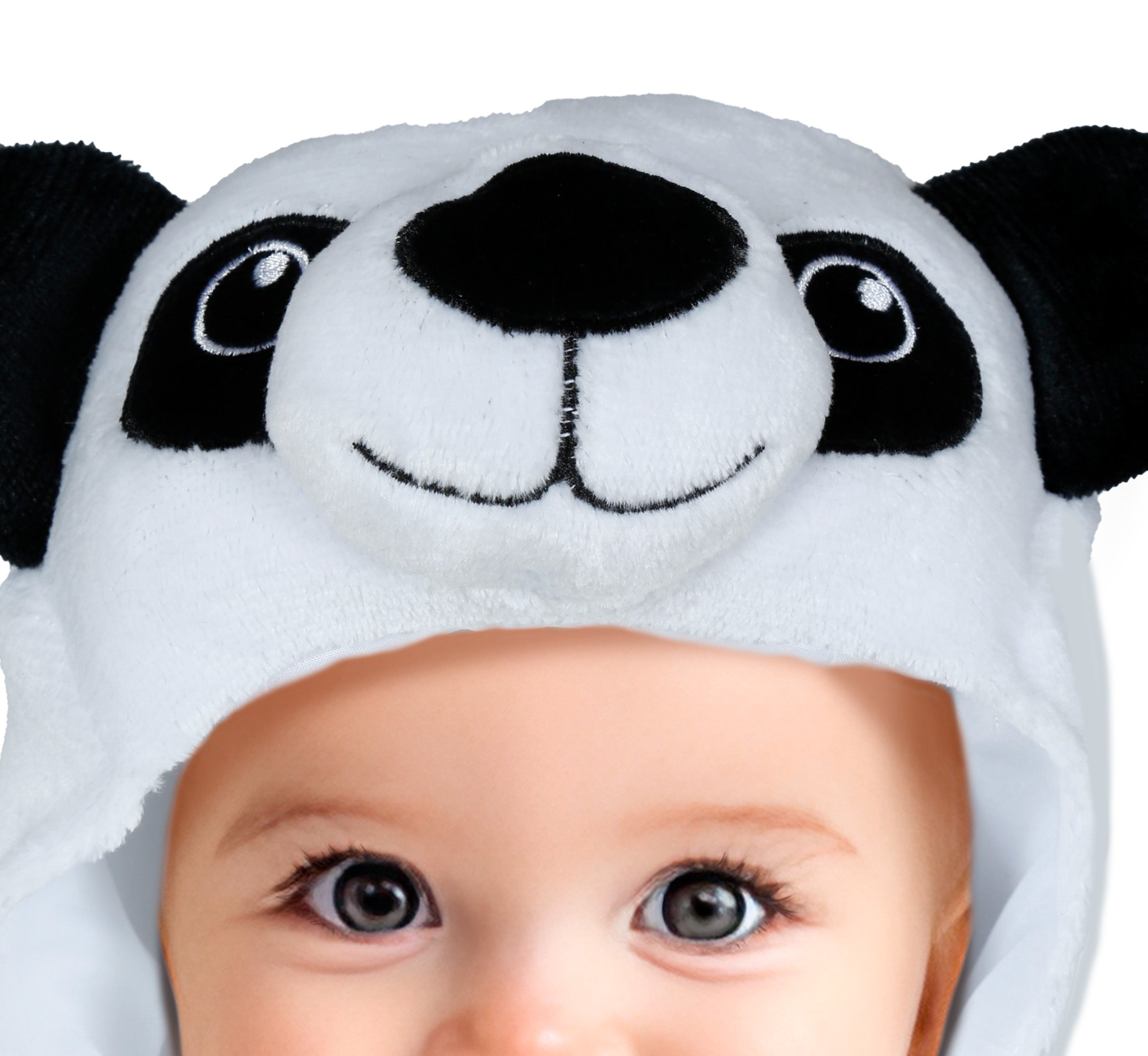 GP76171 – Panda Karnevalskostüm Baby Panda Overall – Größe: 74/80, 86/92 – Farbe: Weiß