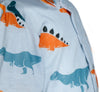 GP76178 – Dinosaurier Karneval Overall Mit Kapuze – Größe: 74/80, 86/92 – Farbe: Grau