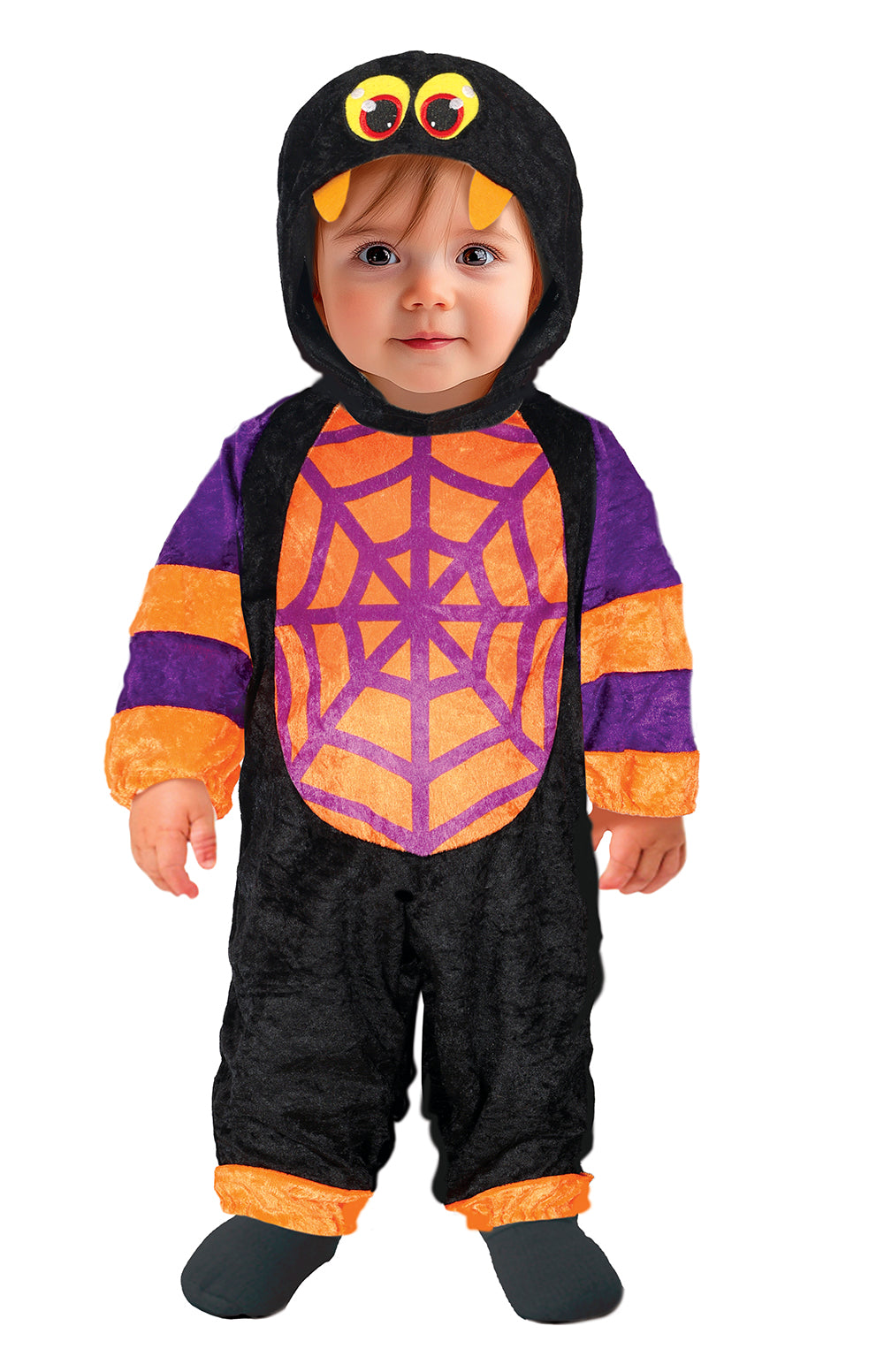 GP76189 – Tierkostüm Spinne Halloween Baby – Größe: 74/80 – Farbe: Schwarz