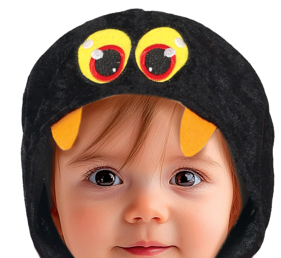 GP76189 – Tierkostüm Spinne Halloween Baby – Größe: 74/80 – Farbe: Schwarz, Ansicht 2