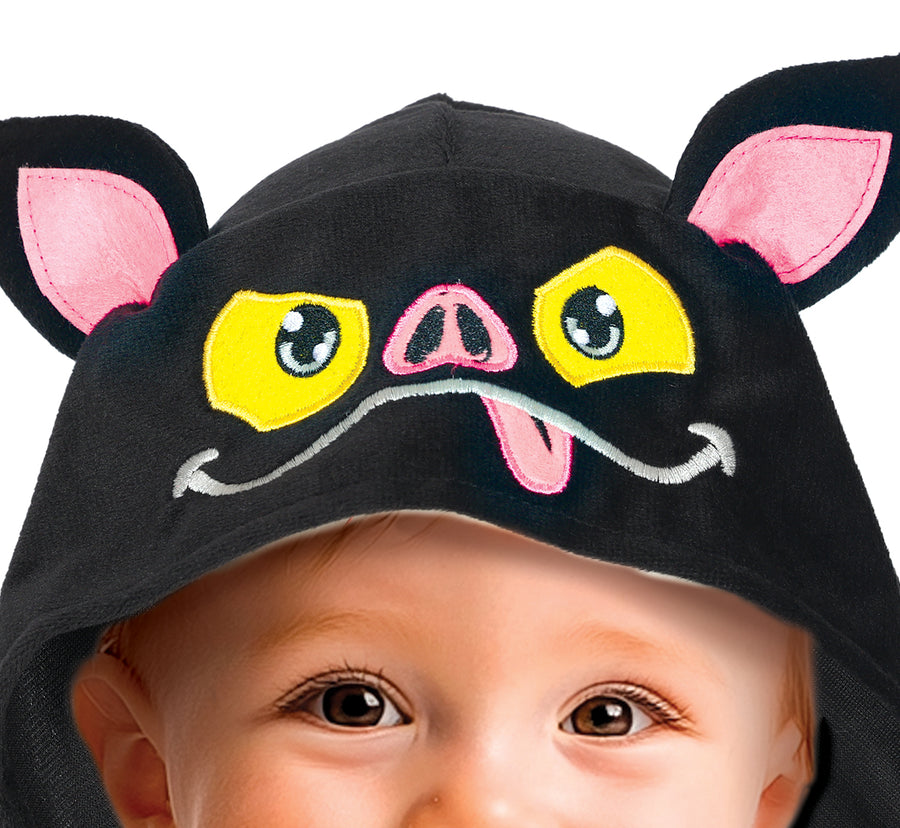 GP76192 – Tierisches Fledermaus Halloween Design – Größe: 86/92 – Farbe: Schwarz, Ansicht 2