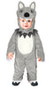 GP76195 – Wolf Kinderkostüm Halloween Mit Kapuze – Größe: 74/80, 86/92 – Farbe: Grau