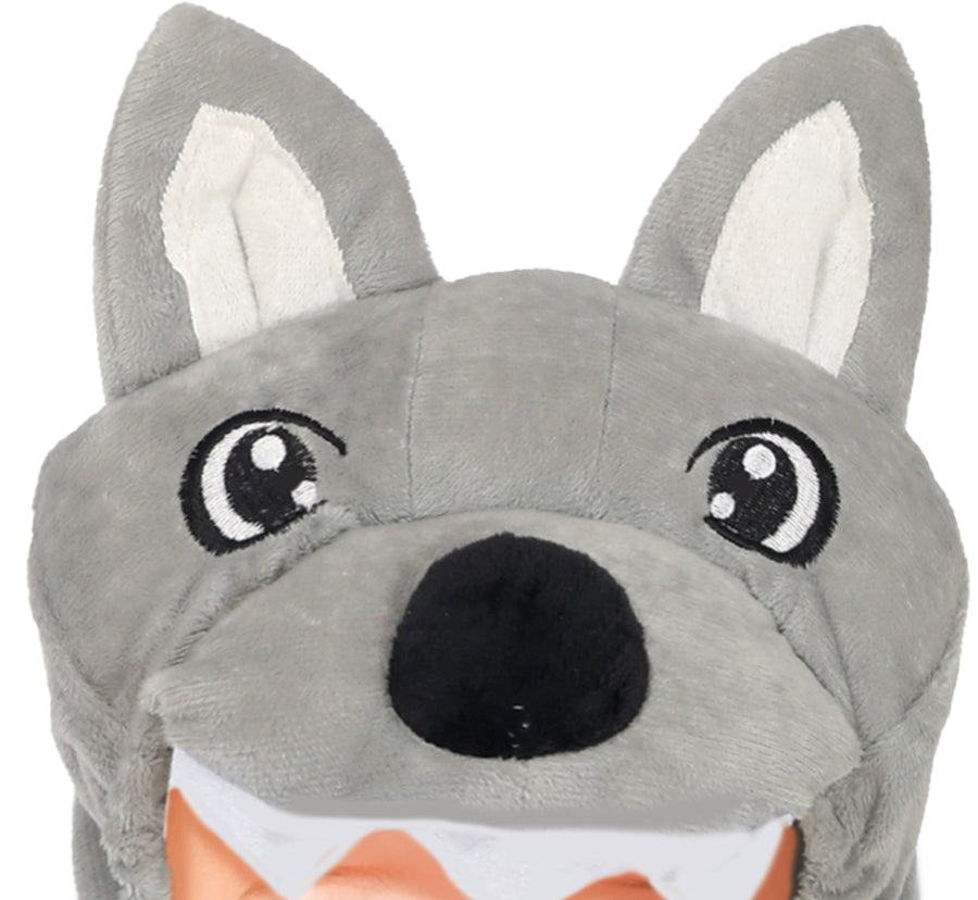 GP76195 – Wolf Kinderkostüm Halloween Mit Kapuze – Größe: 74/80, 86/92 – Farbe: Grau, Ansicht 2