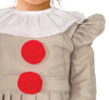GP76197 – Clown Niedliches Halloween Outfit – Größe: 74/80, 86/92 – Farbe: Grau