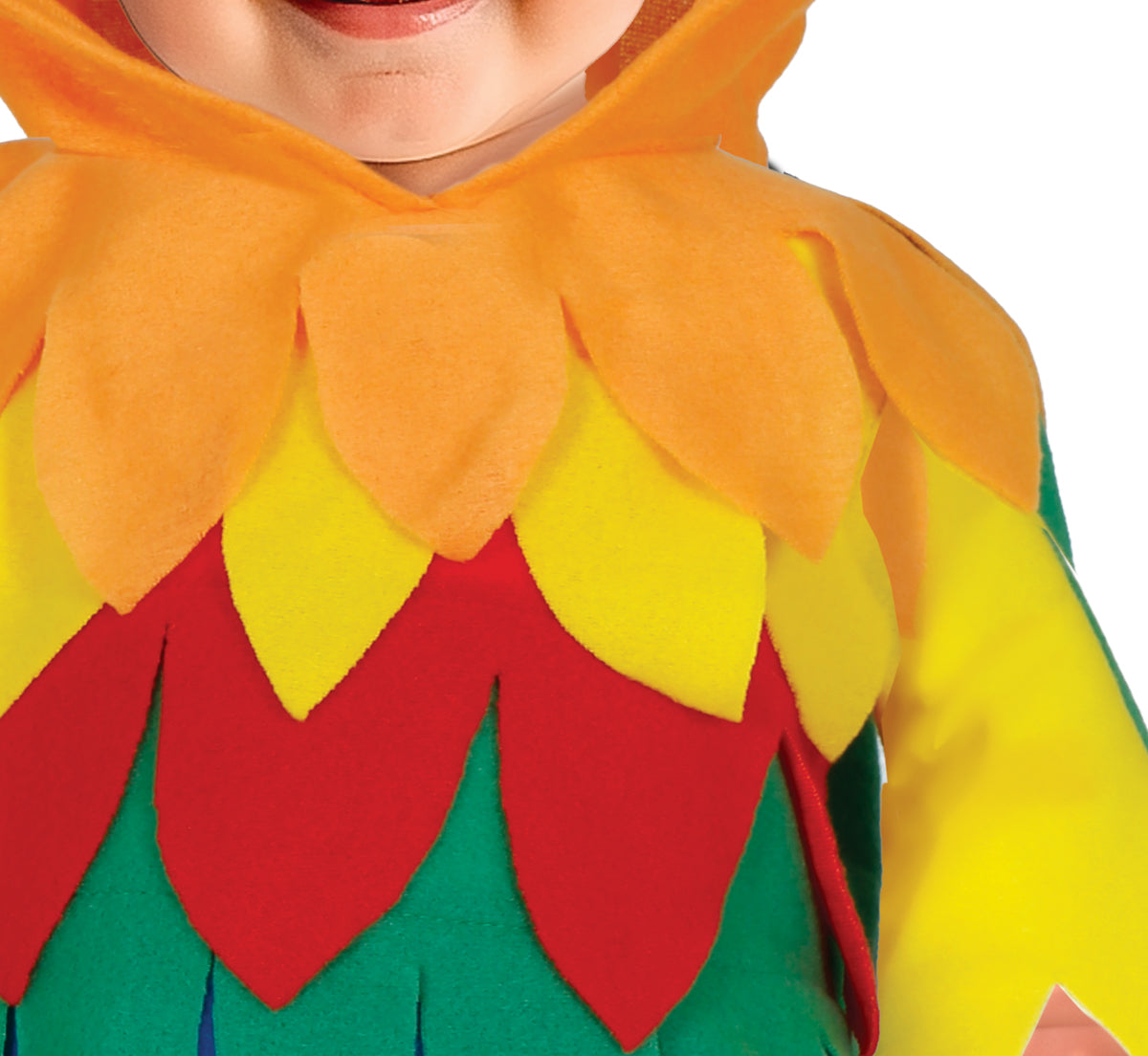 GP76205 – Papageien Karnevalsfigur Buntes Vogelkarneval – Größe: 74/80, 86/92 – Farbe: Mehrfarbig