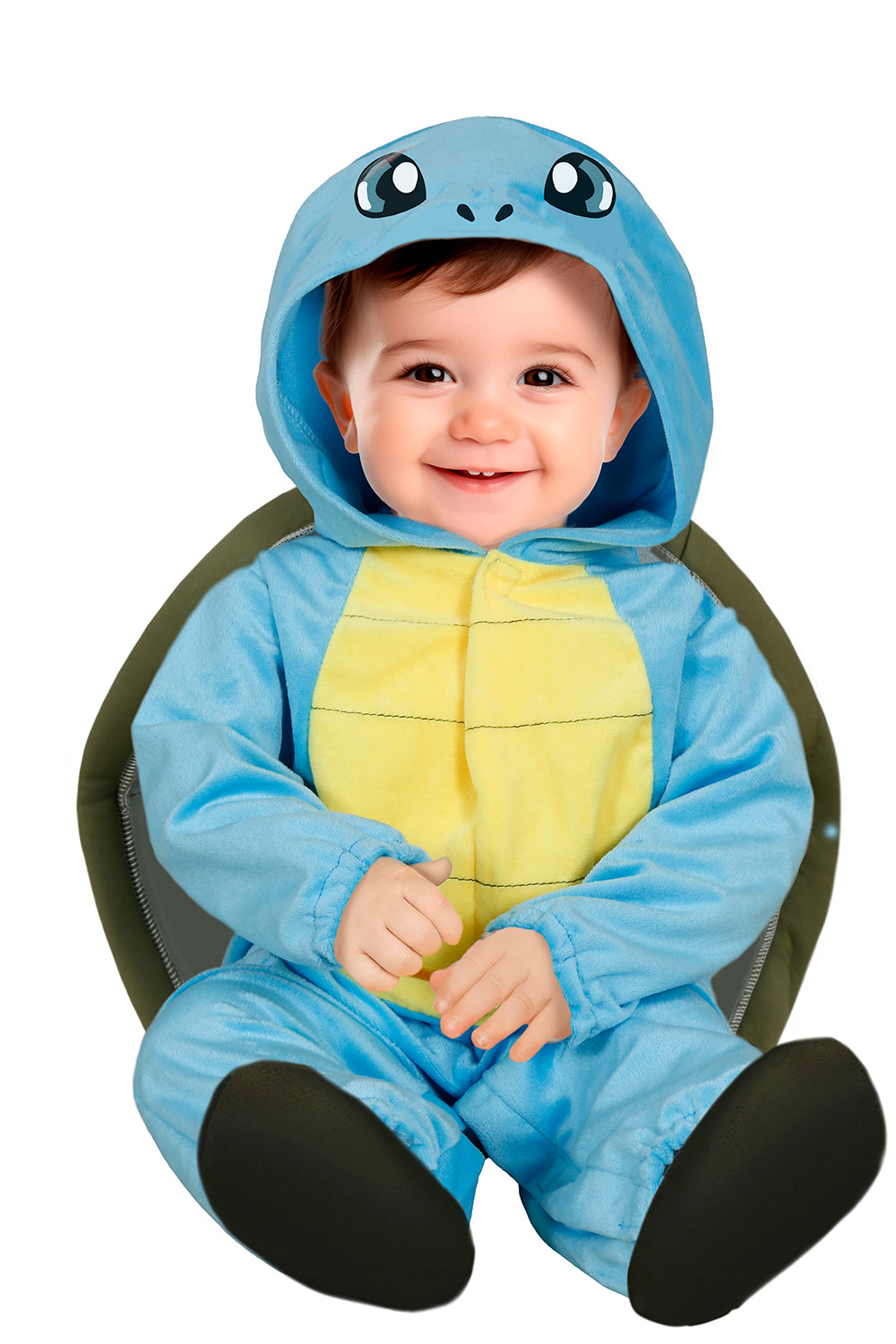 GP76209 – Tierkostüm Baby Schildkröte Kostüm – Größe: 74/80, 86/92 – Farbe: Blau / Gelb