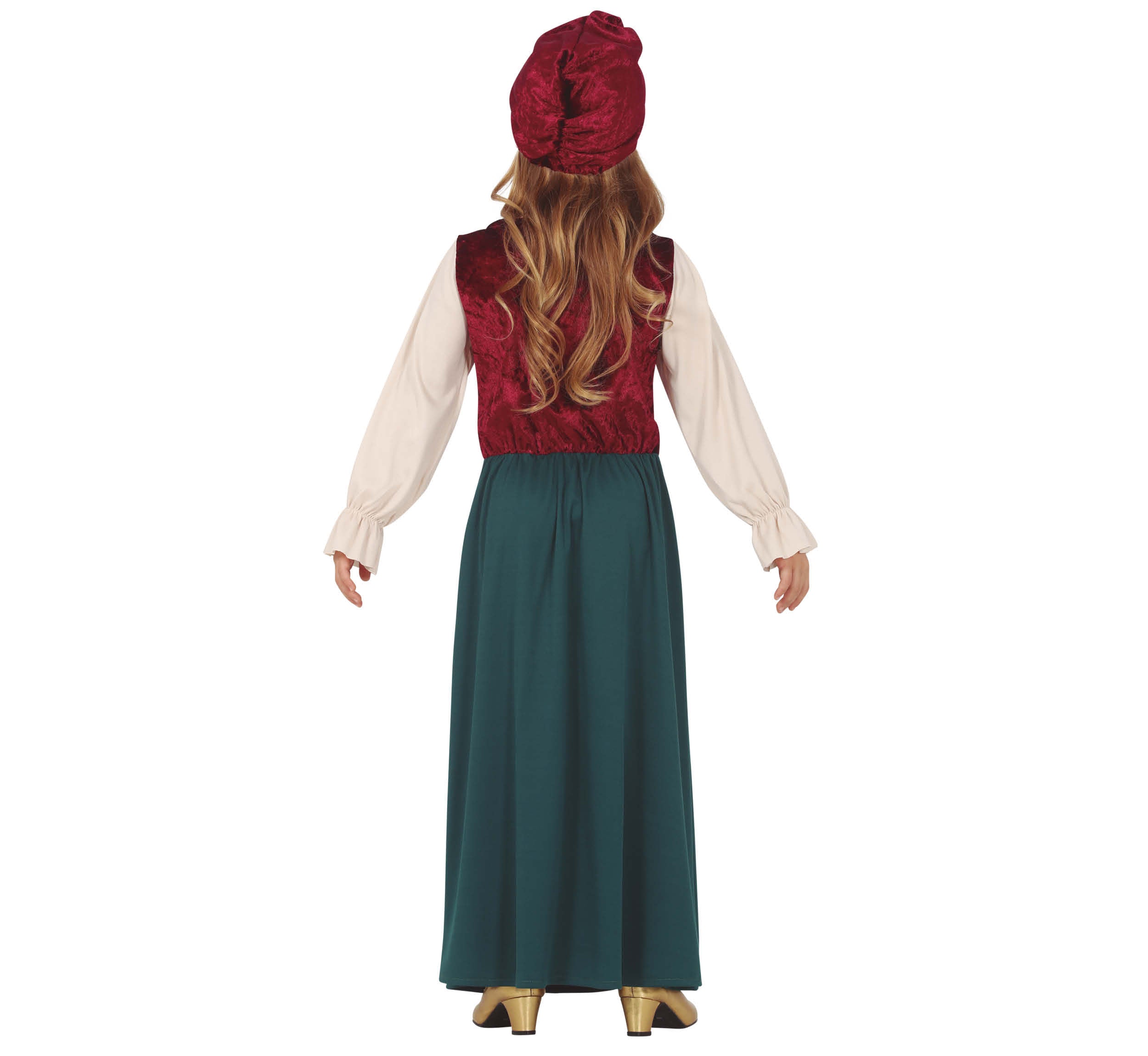 GP77000 – Halloween Wahrsager Kostüm Kinder – Größe: 128/134 – Farbe: Grün