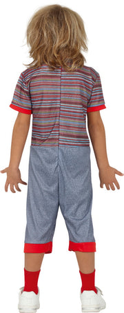 Horrorpuppe Kostüm für Jungen mit Latzhose, Bild 5