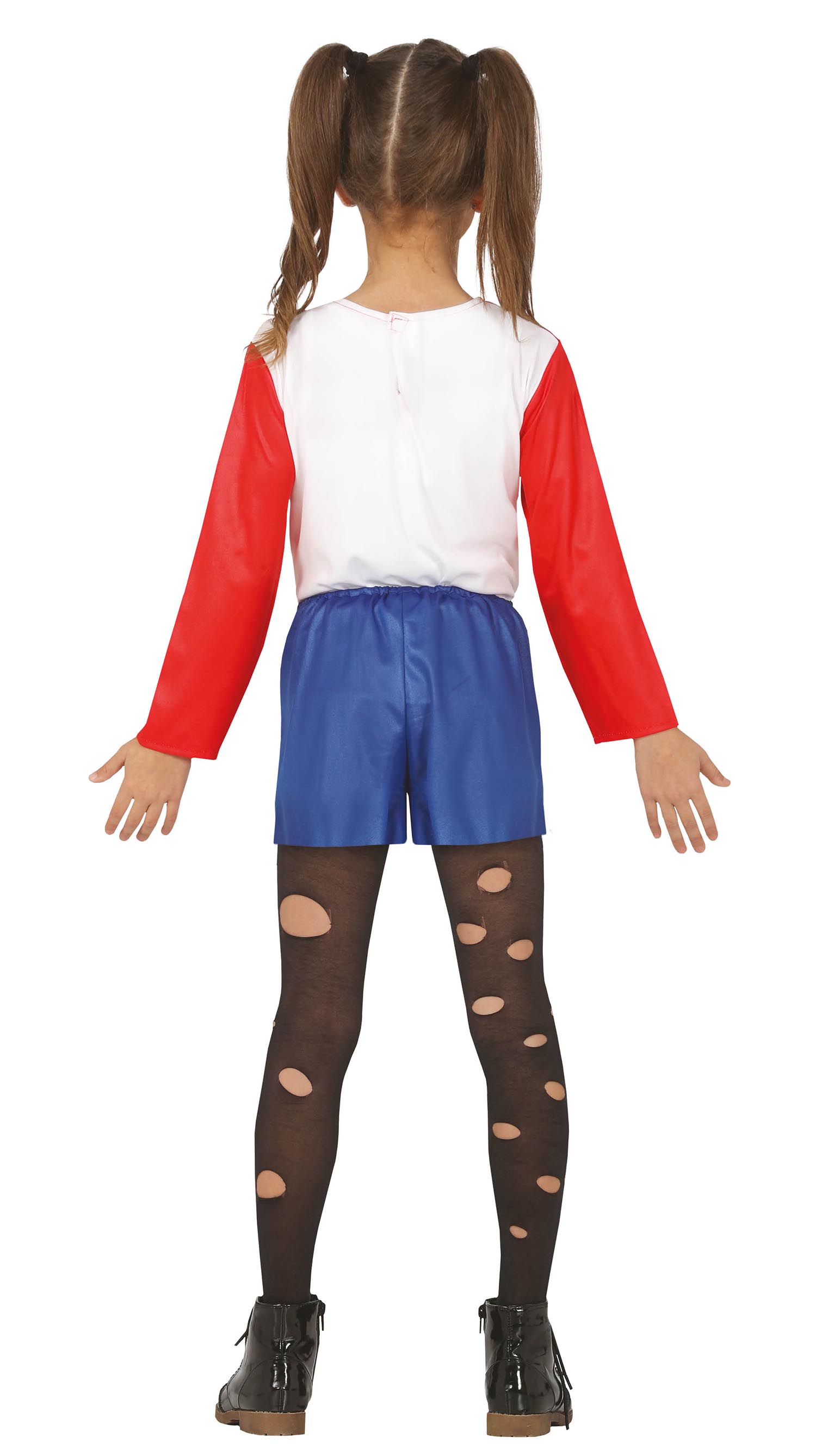 GP77016 – Superheld Comic Harlekin Kostüm – Größe: 110/116 – Farbe: Blau