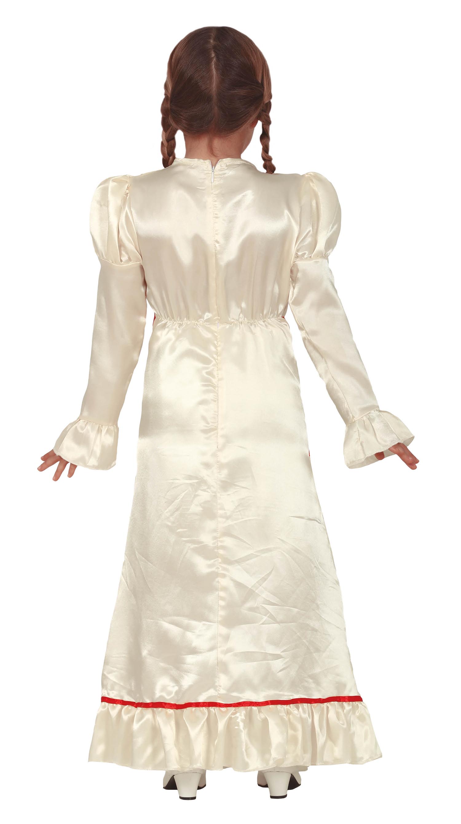 GP77019 – Halloween Puppenkostüm Grusel Rüschen Kleid – Größe: 128/134 – Farbe: Weiß
