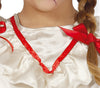 GP77019 – Halloween Puppenkostüm Grusel Rüschen Kleid – Größe: 128/134 – Farbe: Weiß