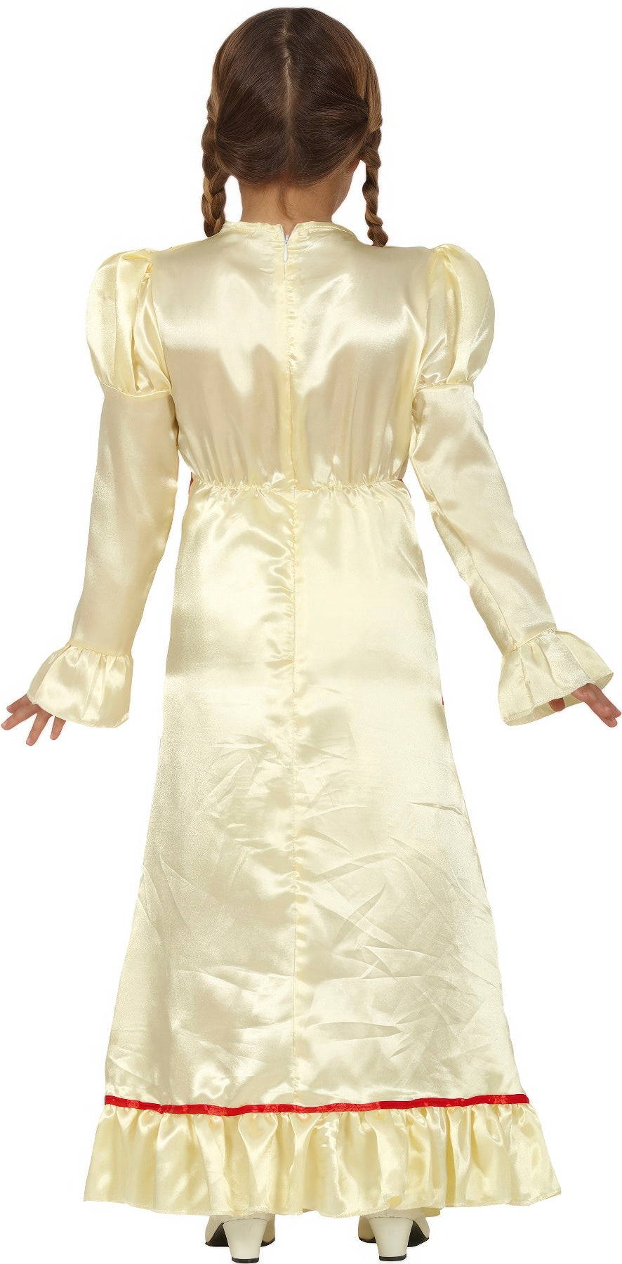 GP77019 – Halloween Puppenkostüm Grusel Rüschen Kleid – Größe: 140/146 – Farbe: Weiß