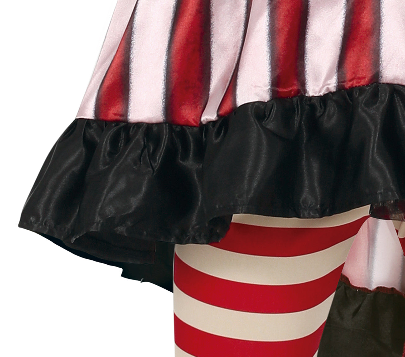 GP77025 – Clown Halloween Kostüm Spuk Zirkus – Größe: 128/134 – Farbe: Schwarz