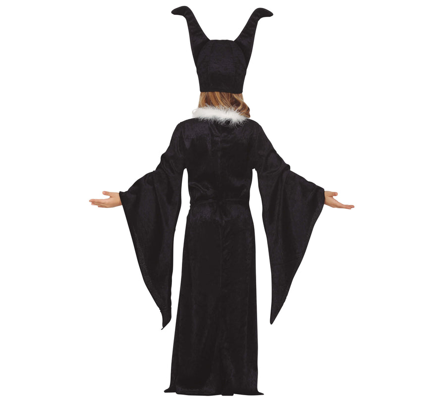 GP77036 – Hexenzarin Zaubermantel Halloween Kreation – Größe: 98/104 – Farbe: Schwarz, Ansicht 2