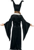 GP77036 – Hexenzarin Zaubermantel Halloween Kreation – Größe: 128/134 – Farbe: Schwarz