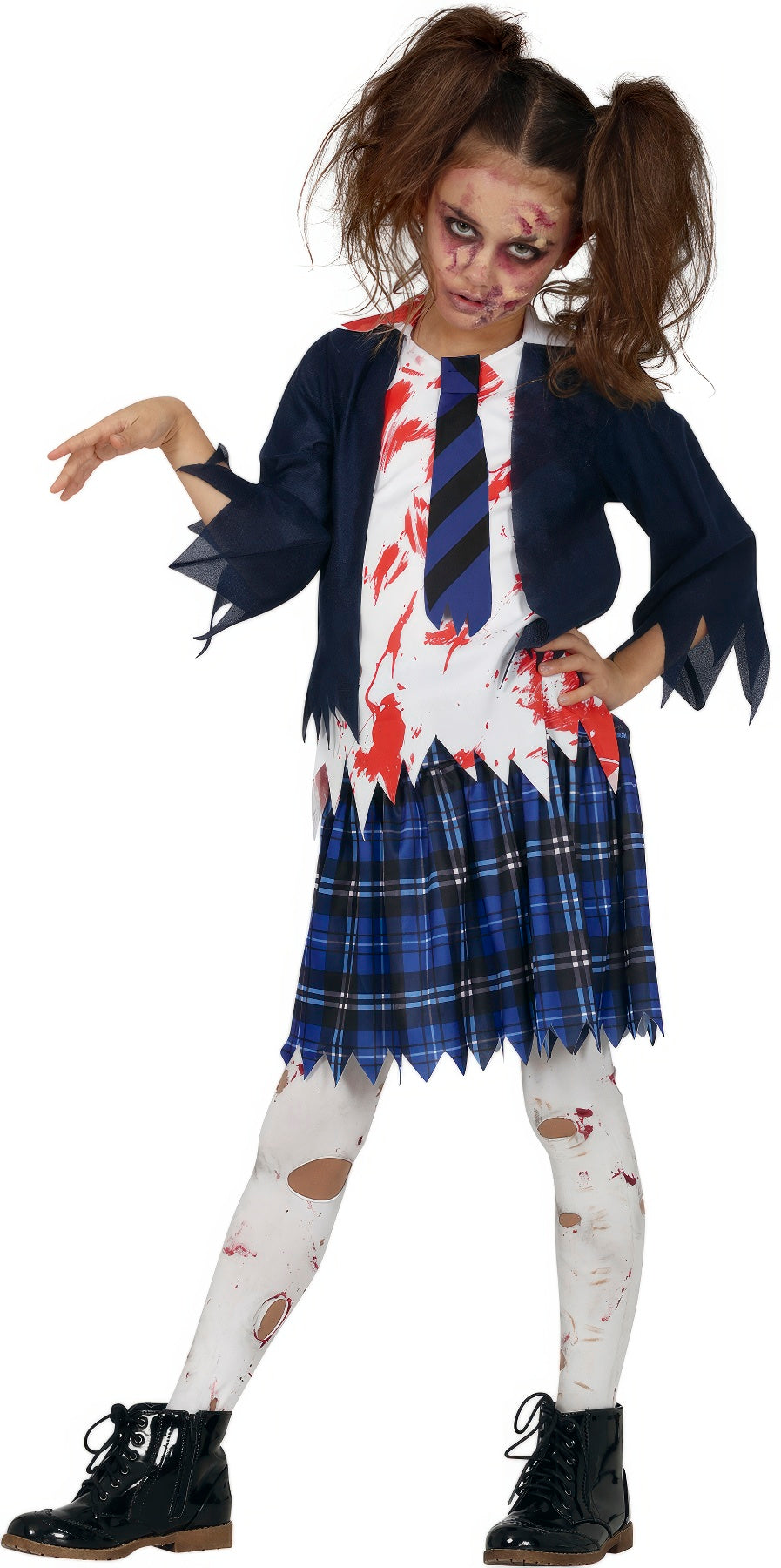 Zombie Schülerin Kostüm für Mädchen Halloween
