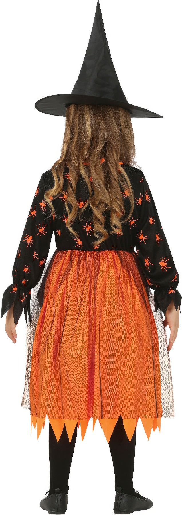 GP77046 – Hexe Halloween Spinnenkostüm Mit – Größe: 98/104 – Farbe: Schwarz, Ansicht 2