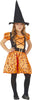 GP77079 – Hexe Kürbis Halloween Zauberin Kostüm – Größe: 98/104 – Farbe: Orange