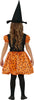 GP77079 – Hexe Kürbis Halloween Zauberin Kostüm – Größe: 98/104 – Farbe: Orange