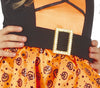 GP77079 – Hexe Kürbis Halloween Zauberin Kostüm – Größe: 98/104 – Farbe: Orange