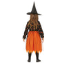 GP77079 – Hexe Kürbis Halloween Zauberin Kostüm – Größe: 110/116 – Farbe: Orange