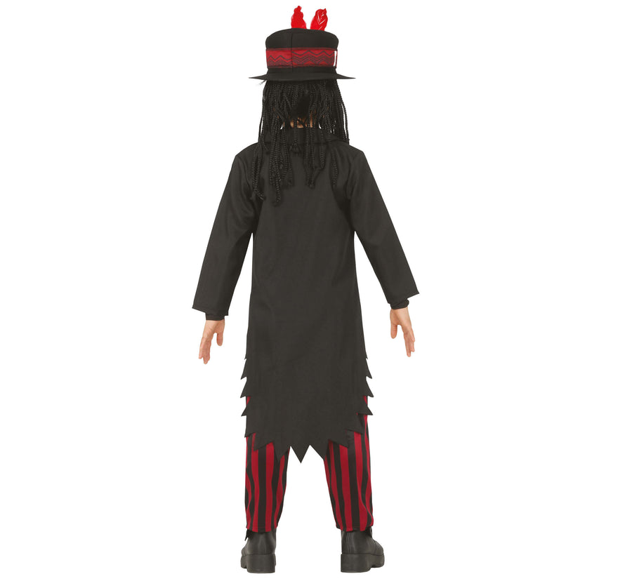 GP77115 – Voodoo Hexenmeister Kinderkostüm – Größe: 110/116 – Farbe: Schwarz, Ansicht 2