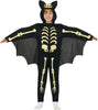 GP77118 – Halloween Skelett Fledermaus Kostüm – Größe: 98/104 – Farbe: Schwarz