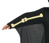 GP77118 – Halloween Skelett Fledermaus Kostüm – Größe: 128/134 – Farbe: Schwarz